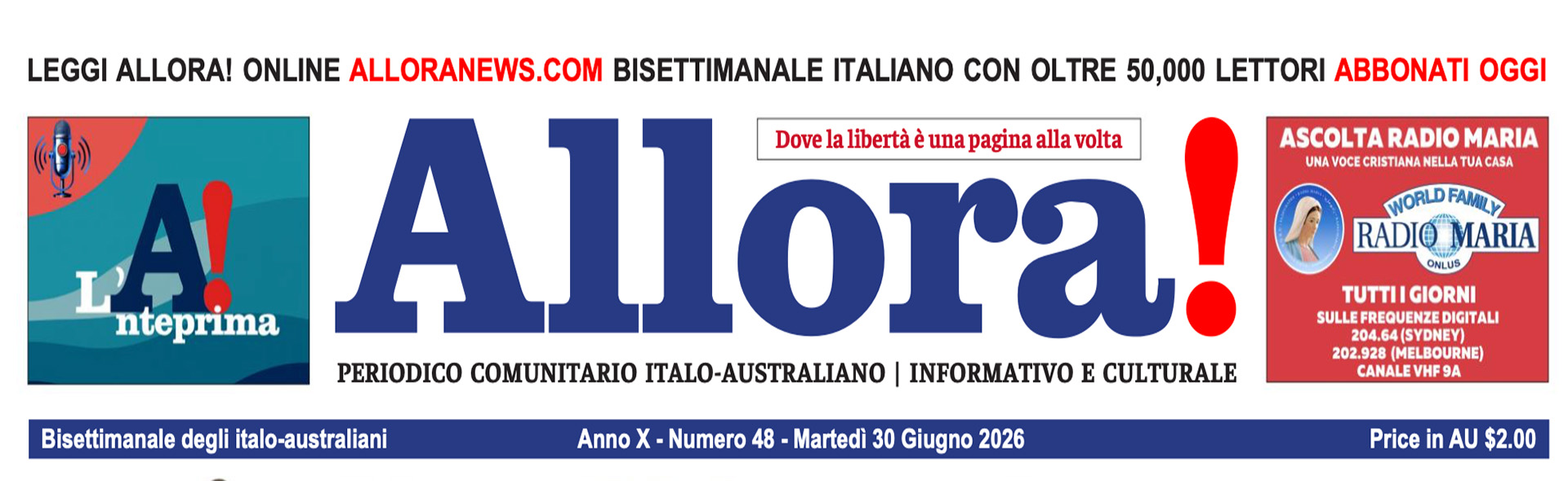 Allora ! Australian